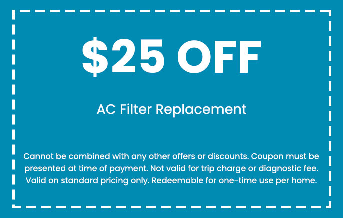 Discount on AC Filter Replacement