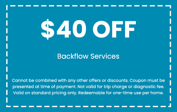 Discount on Backflow Testing and Certification