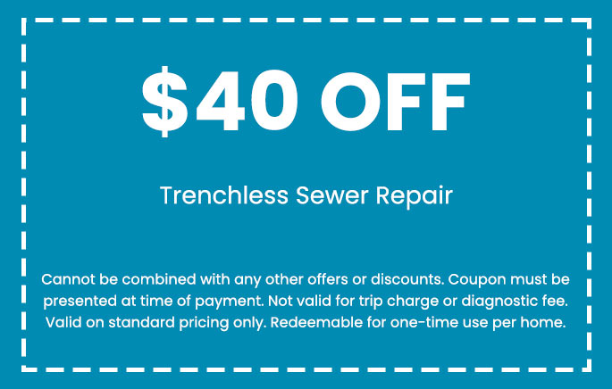 Discount on Trenchless Sewer Repair